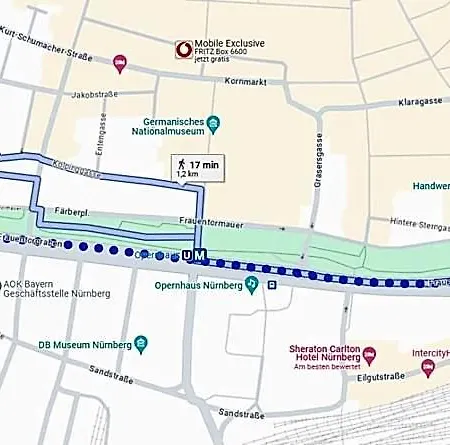 Altstadt - Exklusive 3-zi-wohnung Für 6 Personen Mit 90 Qm, Großer Dachterrasse, Parkplatz, Wlan Núremberg